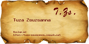 Tuza Zsuzsanna névjegykártya