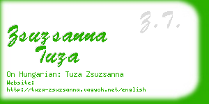 zsuzsanna tuza business card